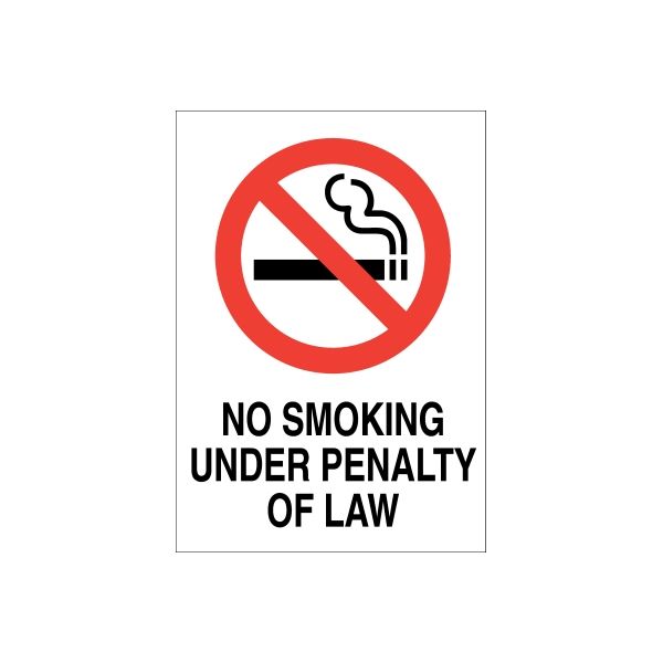 Image of NO Smoking Sign Wall Decal - Vinyl Sticker - Car Sticker - Die Cut Sticker - CD081