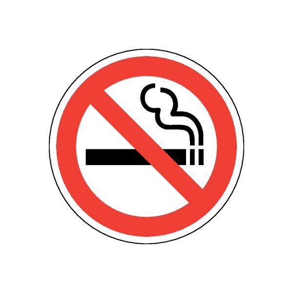 Image of NO Smoking Sign Wall Decal - Vinyl Sticker - Car Sticker - Die Cut Sticker - CD082