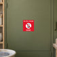 No cellphone zone sticker with red frame, phone icon, and white text