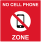 No Smart Phone Zone Sticker, isolated printed sticker artwork