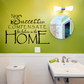 Inspirational home wall decal with black quote: “No Success can compensate for failure in the home”