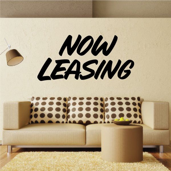 Image of Now Leasing Wall Decal - Vinyl Decal - Car Decal - Business Sign - MC650