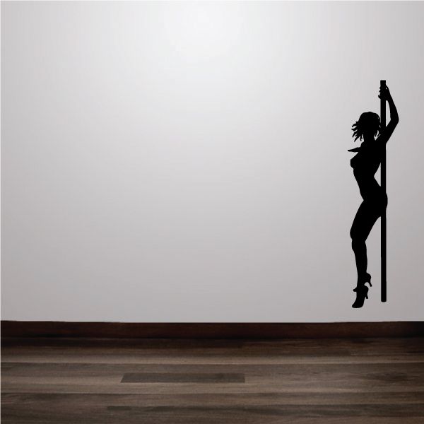 Image of Nude Pole Dancer in Heels Decal