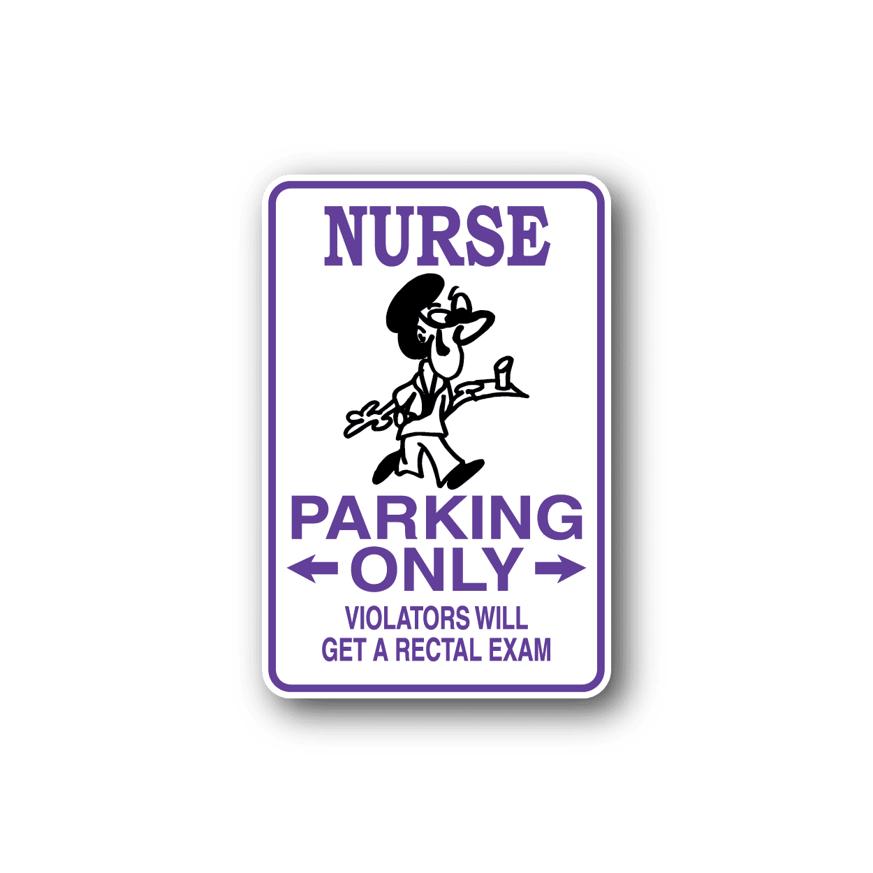 Image of Nurse Parking Only Sticker