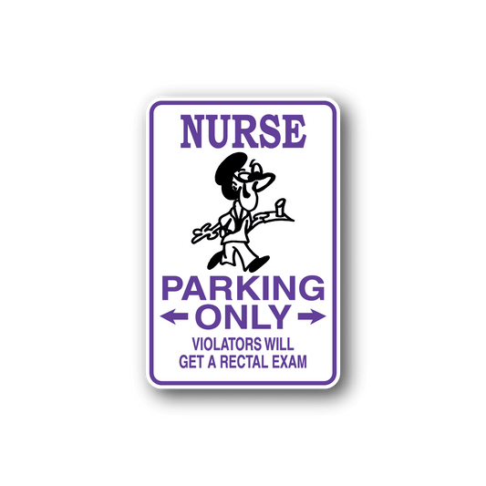 Image of Nurse Parking Only Sticker