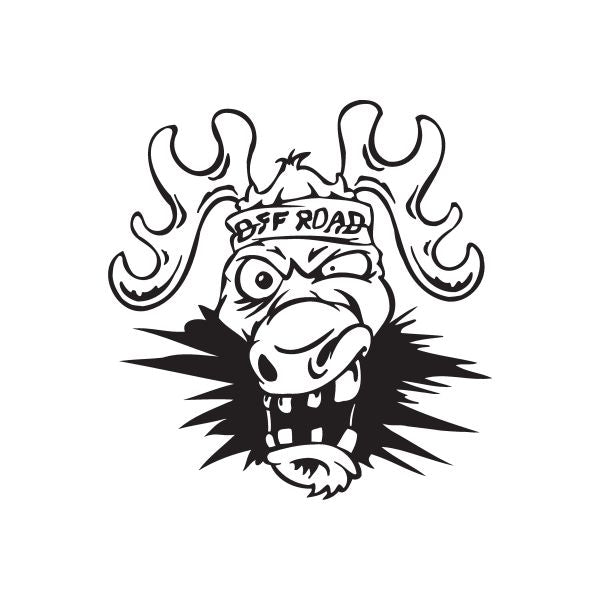 Image of Off Road Angry Moose Decal 