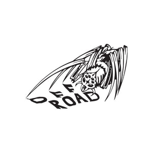 Off-road spider decal, black with Off Road lettering