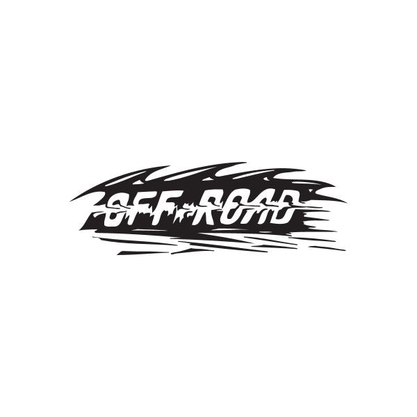 Image of Off Road Spike Text Decal