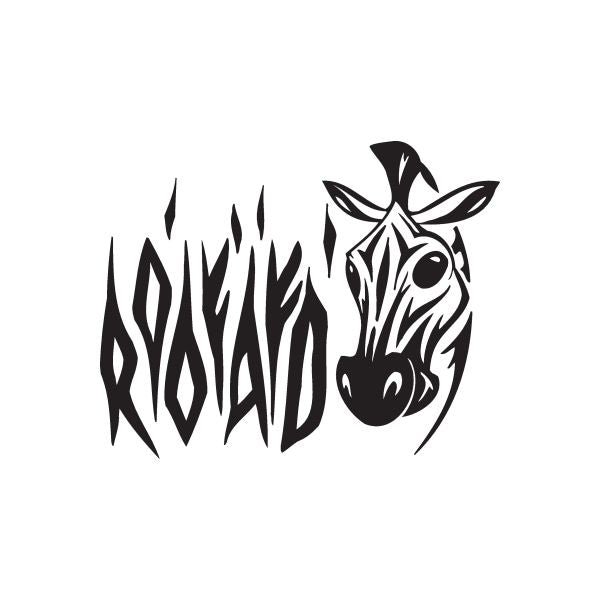 Image of Off Road Zebra Head Decal