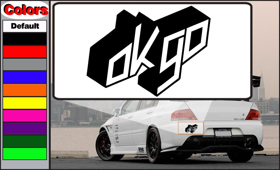 Image of OKGo Custom Decal