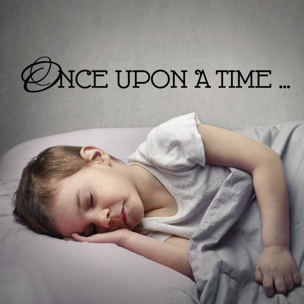 Once Upon a Time ... decorative wall decal text