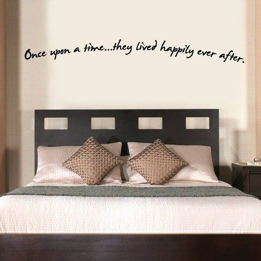 Image of Once upon a time They lived happily ever after Wall Decal 