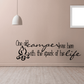 Wall decal with camper-themed script text and flame graphic