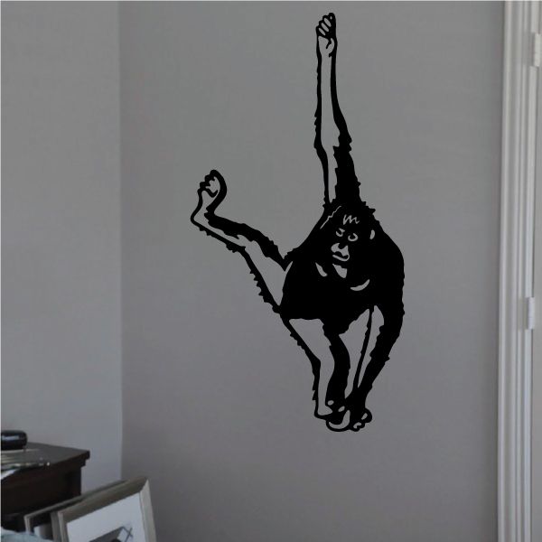 Image of Orangutan Hanging Decal