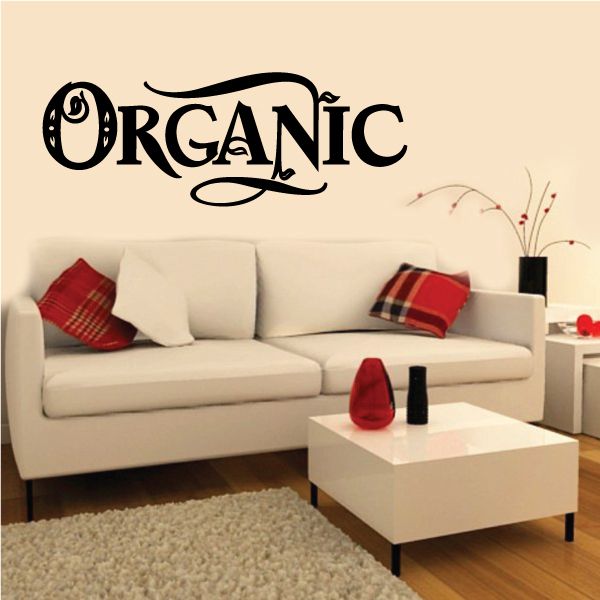 Image of Organic Wall Decal - Vinyl Decal - Car Decal - Business Sign - MC552