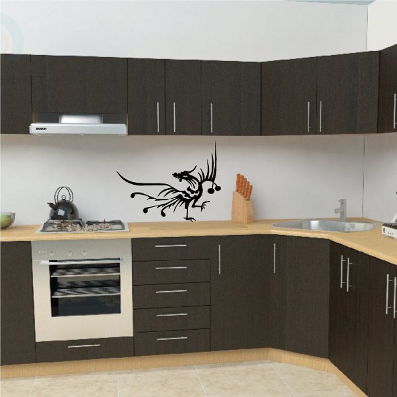 Image of Oriental Rooster Decal