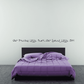 Wall decal with cursive text: Our precious little pearl..Our sweet little girl