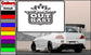 Black and white OutKast logo decal with crest and "OutKast" lettering