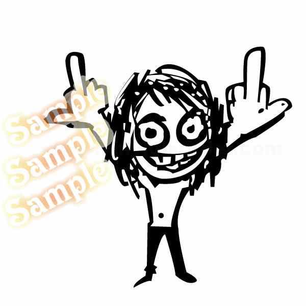 Image of Ozzy Osbourne Finger Decal