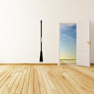Black paddle-shaped wall vinyl decal