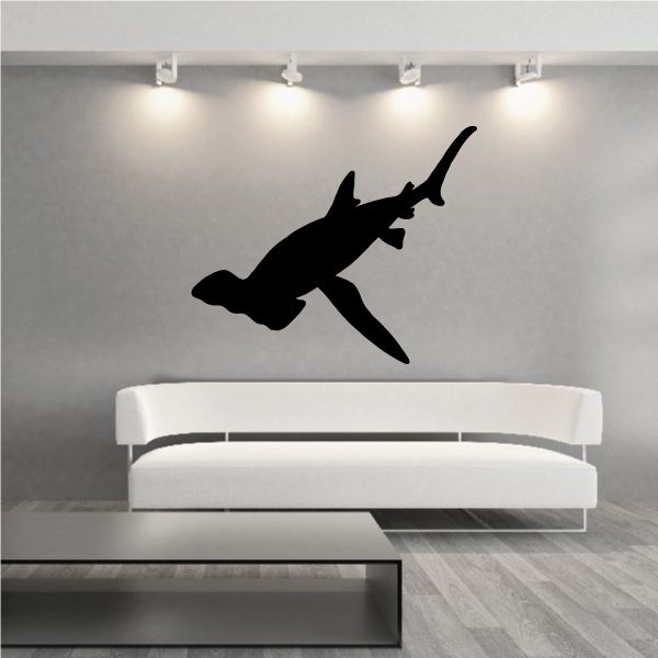 Image of Paddling Hammerhead Shark Decal