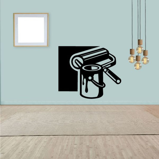 Image of Paint Roller and Paint Decal 