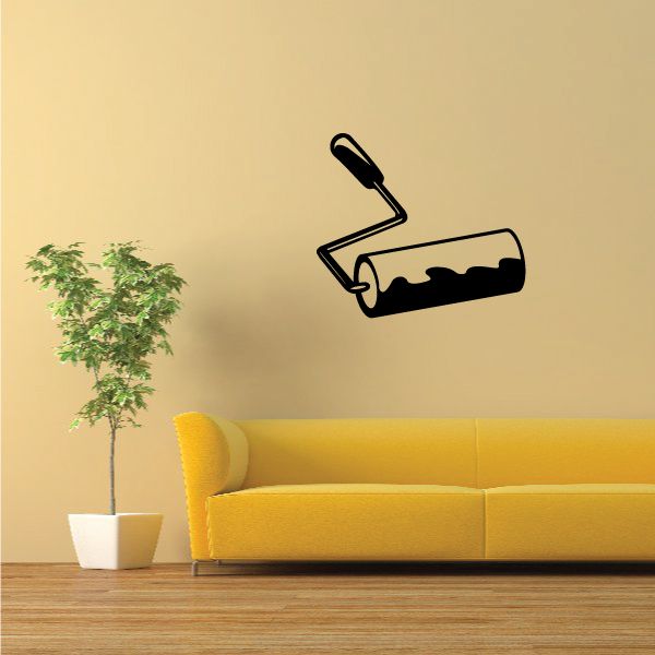 Image of Paint Roller with paint Decal 