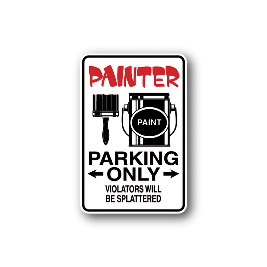 Image of Painter Parking Only Sticker