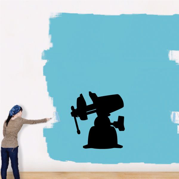 Black pan vise decal silhouette