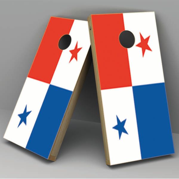 Panama Flag Cornhole Board Vinyl Decal Wrap