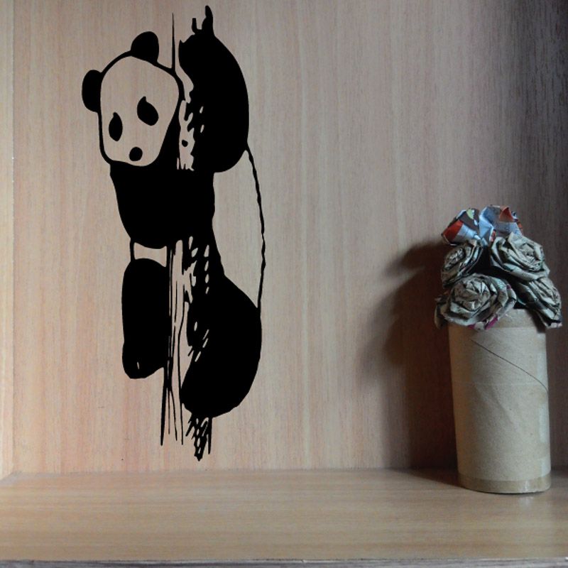 Image of Panda Climbing Decal