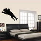 Black panther jumping wall decal silhouette