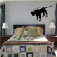 Black panther looking wall decal silhouette