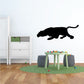 Black panther lurking wall decal silhouette