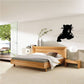 Black panther watching wall decal with open-mouth design