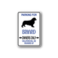 Dog parking sign vinyl sticker: PARKING FOR BRIARD owners only