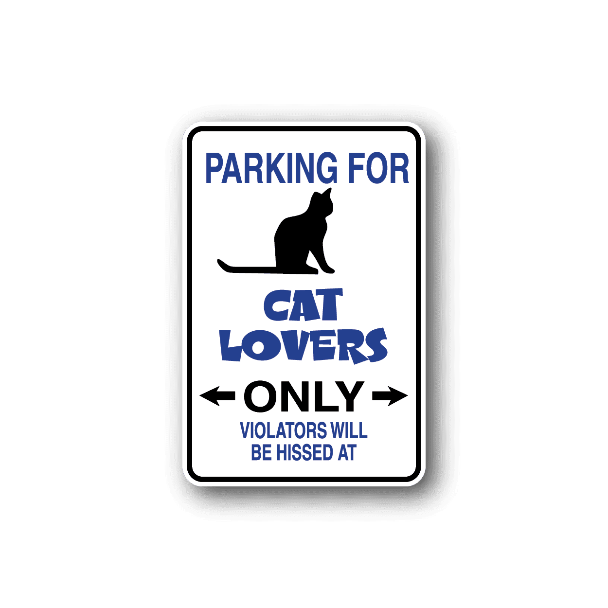 Image of Parking For Cat Lovers Only Sticker