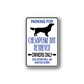 Parking sign wall decal with black retriever silhouette and text 'Owners Only'.