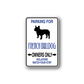 Parking sign wall decal sticker with French Bulldog silhouette and Owners Only text.