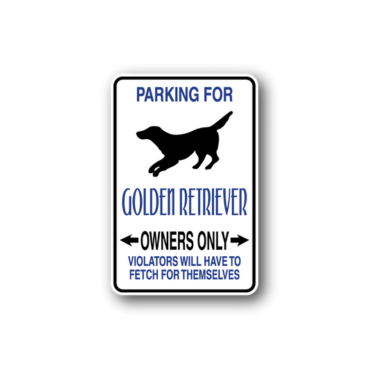 Image of Parking For Gordon Retriever Owners Only Fun Sign Wall Decal - Vinyl Sticker - Car Sticker - Die Cut Sticker - CD030