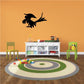 Parrot pirate hat wall decal with black silhouette