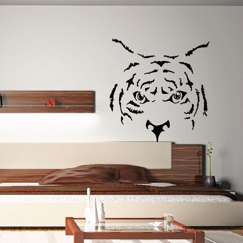 Image of Peeking Tiger Head Decal