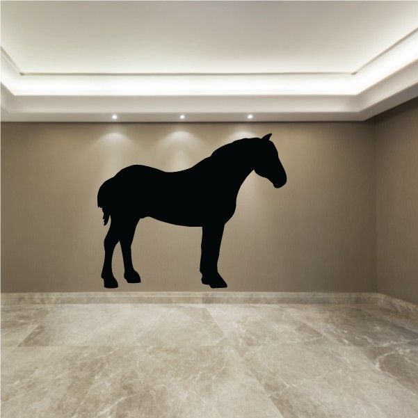 Image of Percheron Horse Wall Decal - Custom Vinyl Decal