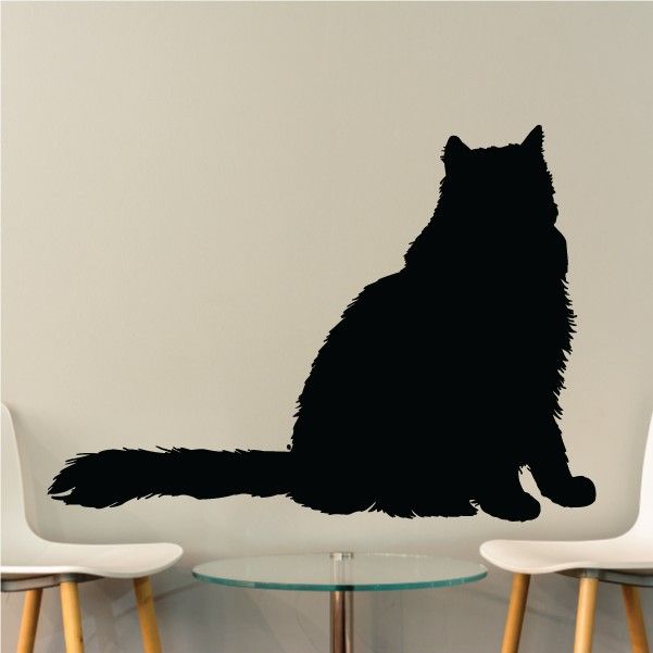 Image of Persian Sit Cat Decal