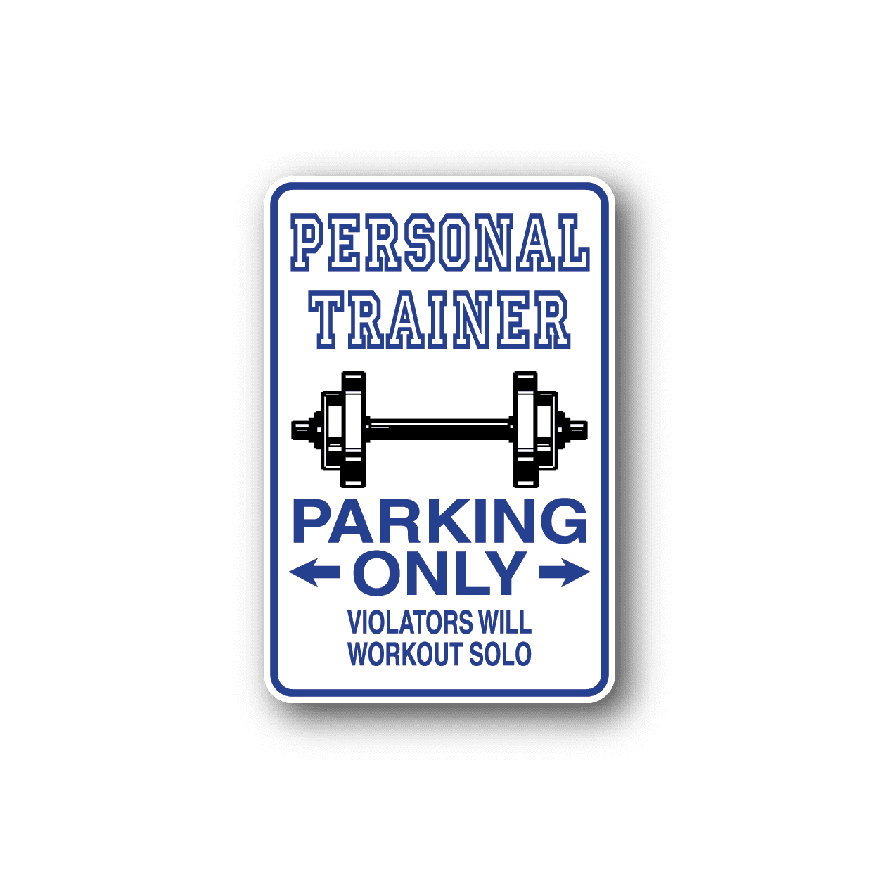 Image of Personal Trainer Parking Only Sticker