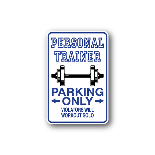 Image of Personal Trainer Parking Only Sticker