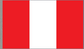 Peru flag sticker with vertical red–white–red stripes