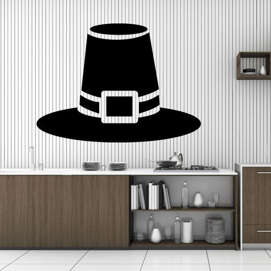 Image of Pilgrim Hat Decal