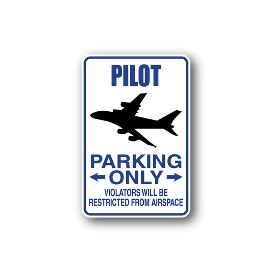 Image of Pilot Parking Only Sticker