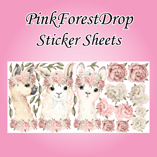 Pinkforestdrop Sticker Sheets